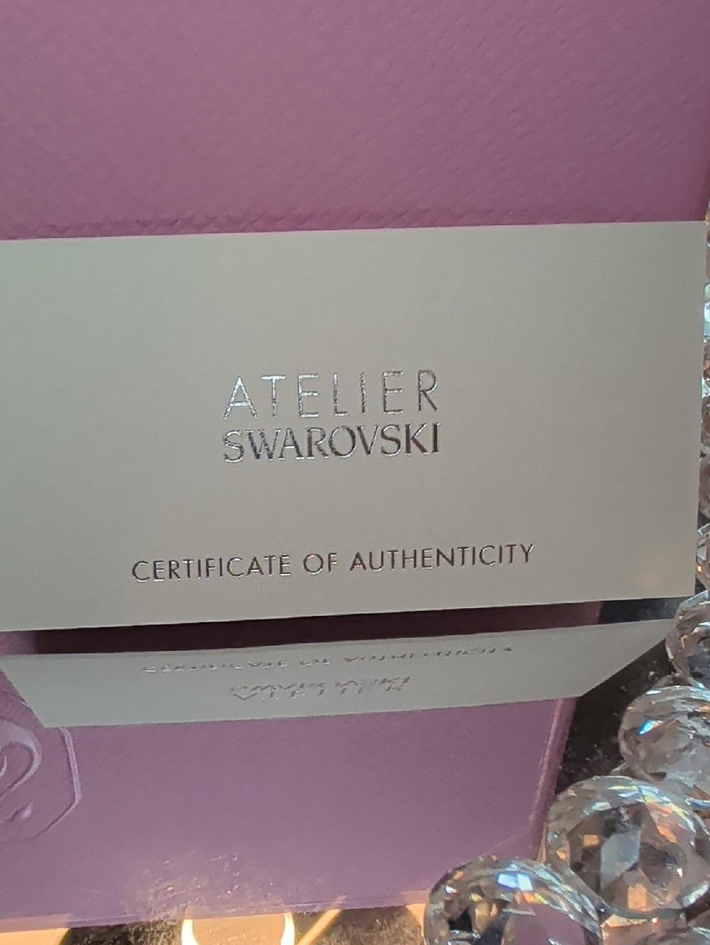 ATELIER SWAROVSKI Purple Sunglasses Limited Edition NWT - Picture 13 of 14